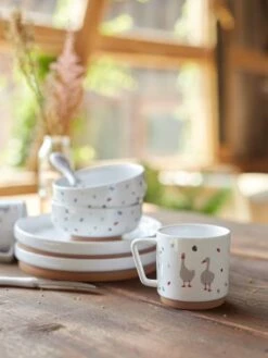 Lot De 3 Couverts 2e âge LÄSSIG Tiny Farmer Mouton/oie Blanc - Lassig -Produits Pour Enfants lot de 3 couverts 2e age lassig tiny farmer 2