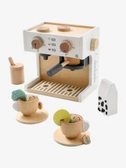 Machine à Café Et à Thé En Bois FSC® Multicolore - Vertbaudet -Produits Pour Enfants machine a cafe et a the en bois fsc 4