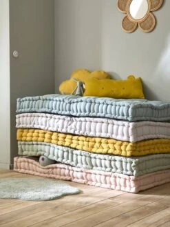 Matelas De Sol Style Futon Ocre - Vertbaudet -Produits Pour Enfants matelas de sol style futon 3