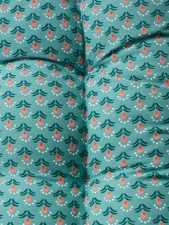 Matelas De Sol Velours Eden India Vert / Rose - Vertbaudet -Produits Pour Enfants matelas de sol velours eden india 2