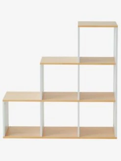 Meuble 6 Cases Blanc / Bois - Vertbaudet -Produits Pour Enfants meuble 6 cases 2