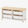 Meuble De Rangement + 4 Bacs LIGNE PTILOU Blanc/bois - Vertbaudet 1 Meuble De Rangement + 4 Bacs LIGNE PTILOU Blanc/bois - Vertbaudet -Produits Pour Enfants meuble de rangement 4 bacs ligne ptilou