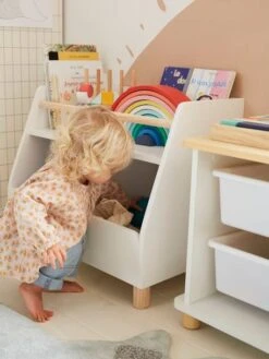 Meuble De Rangement Mixte étagère + Bacs LIGNE PTILOU Blanc/bois - Vertbaudet -Produits Pour Enfants meuble de rangement mixte etagere bacs ligne ptilou 3
