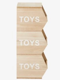 Meuble Vertical 3 Bacs Toys Bois - Vertbaudet -Produits Pour Enfants meuble vertical 3 bacs toys 2
