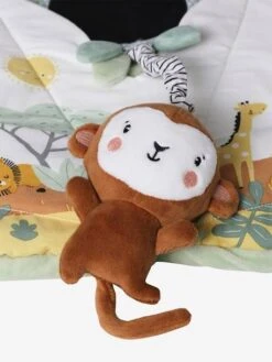 Panneau D'activités Musical En Tissu TANZANIE Blanc - Vertbaudet -Produits Pour Enfants panneau dactivites musical en tissu tanzanie 4