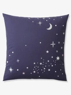 Parure Housse De Couette + Taie D'oreiller Avec Détails Phosphorescents MISS CONSTELLATION Marine / Parme - Vertbaudet -Produits Pour Enfants parure housse de couette taie doreiller avec details phosphorescents miss constellation 3