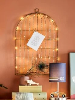 Pêle-mêle Lumineux Cage à Oiseaux Doré - Vertbaudet -Produits Pour Enfants pele mele lumineux cage a oiseaux 2