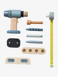Perceuse Visseuse Et Ses Accessoires En Bois FSC® Gris - Vertbaudet -Produits Pour Enfants perceuse visseuse et ses accessoires en bois fsc 2