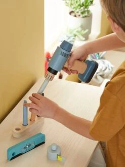 Perceuse Visseuse Et Ses Accessoires En Bois FSC® Gris - Vertbaudet -Produits Pour Enfants perceuse visseuse et ses accessoires en bois fsc 3