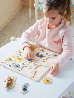 Puzzle Bouton Forêt En Bois FSC® Multicolore - Vertbaudet -Produits Pour Enfants puzzle bouton foret en bois fsc 4