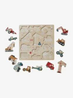 Puzzle Boutons Chantier En Bois FSC® Jaune - Vertbaudet -Produits Pour Enfants puzzle boutons chantier en bois fsc 2