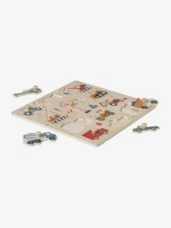 Puzzle Boutons Chantier En Bois FSC® Jaune - Vertbaudet -Produits Pour Enfants puzzle boutons chantier en bois fsc 4