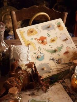 Puzzle Boutons Jungle En Bois FSC® Multicolore - Vertbaudet -Produits Pour Enfants puzzle boutons jungle en bois fsc 2