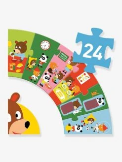 Puzzle Géant La Journée DJECO Bleu - Djeco -Produits Pour Enfants puzzle geant la journee djeco 2