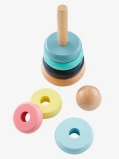 Pyramide D'éveil En Bois FSC® Multicolore - Vertbaudet -Produits Pour Enfants pyramide deveil en bois fsc 1