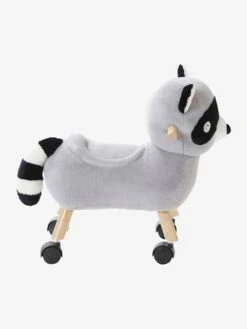 Raton Laveur Masqué à Roulettes En Peluche Et Bois FSC® Multicolore - Vertbaudet -Produits Pour Enfants raton laveur masque a roulettes en peluche et bois fsc 4