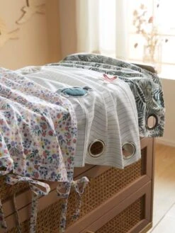 Rideau Voilage PLACE DU LILAS écru / Multicolore - Vertbaudet -Produits Pour Enfants rideau voilage place du lilas 3