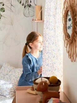 Rideau Voilage PLACE DU LILAS écru / Multicolore - Vertbaudet -Produits Pour Enfants rideau voilage place du lilas 4