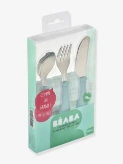 Set 3 Couverts D'apprentissage Inox BEABA Airy Green - Beaba 10 Set 3 Couverts D'apprentissage Inox BEABA Airy Green - Beaba -Produits Pour Enfants set 3 couverts dapprentissage inox beaba 2
