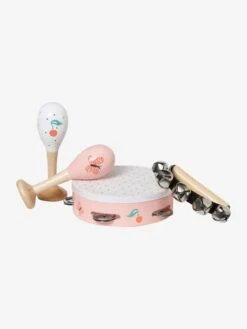 Set 3 Instruments : Maracas, Tambourin, Grelots En Bois FSC® Multicolore - Vertbaudet -Produits Pour Enfants set 3 instruments maracas tambourin grelots en bois fsc 4