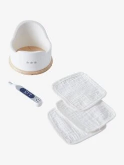 Set Accessoires Hygiène Poupon En Bois FSC® Blanc - Vertbaudet -Produits Pour Enfants set accessoires hygiene poupon en bois fsc 3