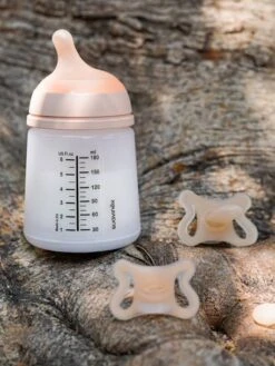 Set Biberon Zero.Zero + Sucette SUAVINEX Rose Nude - Suavinex -Produits Pour Enfants set biberon zero.zero sucette suavinex 5