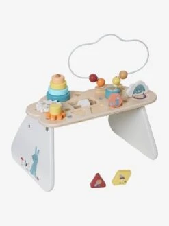 Table Basse D'activités Nuage Les Amis De La Forêt En Bois FSC® Blanc - Vertbaudet -Produits Pour Enfants table basse dactivites nuage les amis de la foret en bois fsc 2