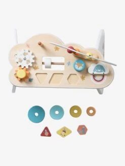 Table Basse D'activités Nuage Les Amis De La Forêt En Bois FSC® Blanc - Vertbaudet -Produits Pour Enfants table basse dactivites nuage les amis de la foret en bois fsc 3
