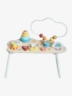 Table Basse D'activités Nuage Les Amis De La Forêt En Bois FSC® Blanc - Vertbaudet -Produits Pour Enfants table basse dactivites nuage les amis de la foret en bois fsc 4