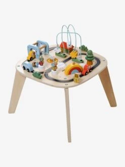 Table D'activités Circuit De Voitures En Bois FSC® Beige - Vertbaudet -Produits Pour Enfants table dactivites circuit de voitures en bois fsc 2