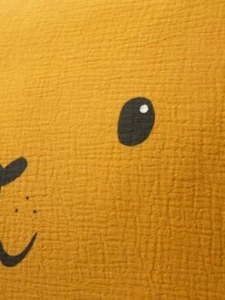 Taie D'oreille Bébé En Gaze De Coton Tigre HANOÏ Jaune Moyen Uni Avec Decor - Vertbaudet -Produits Pour Enfants taie doreille bebe en gaze de coton tigre hanoi 2