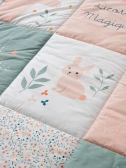 Tapis De Sol Patchwork FORET ENCHANTEE Rose / Multicolore - Vertbaudet -Produits Pour Enfants tapis de sol patchwork foret enchantee 2