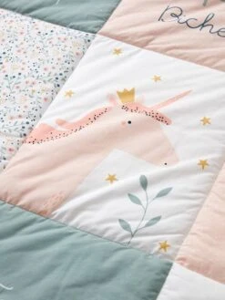 Tapis De Sol Patchwork FORET ENCHANTEE Rose / Multicolore - Vertbaudet -Produits Pour Enfants tapis de sol patchwork foret enchantee 4