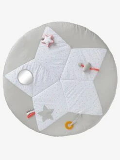 Tapis D'éveil Pluie D'étoiles Blanc Imprimé - Vertbaudet -Produits Pour Enfants tapis deveil pluie detoiles 3