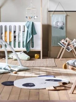 Tapis Panda HANOÏ écru / Noir - Vertbaudet -Produits Pour Enfants tapis panda hanoi 2