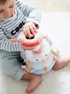 Tour à Empiler En Tissu LEON SUR LE PONTON Multicolore - Vertbaudet -Produits Pour Enfants tour a empiler en tissu leon sur le ponton 5