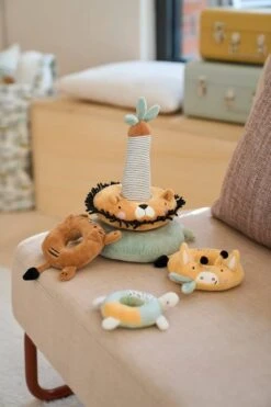 Tour à Empiler En Tissu TANZANIE Multicolore - Vertbaudet -Produits Pour Enfants tour a empiler en tissu tanzanie 4