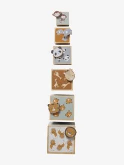 Tour De Cubes Avec Formes à Encastrer En Bois FSC® Beige - Vertbaudet -Produits Pour Enfants tour de cubes avec formes a encastrer en bois fsc 3